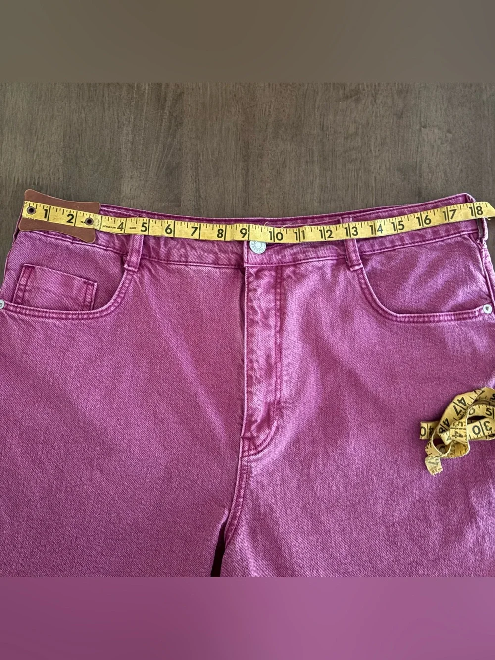 Anthropologie Pilcro Sz. 32 Sunwashed Raspberry High Rise Shorts